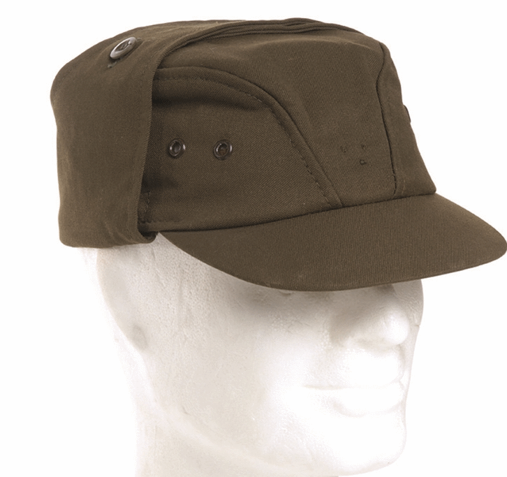 Czech army surplus M85 olive green field cap with neck cover - Surplus ...