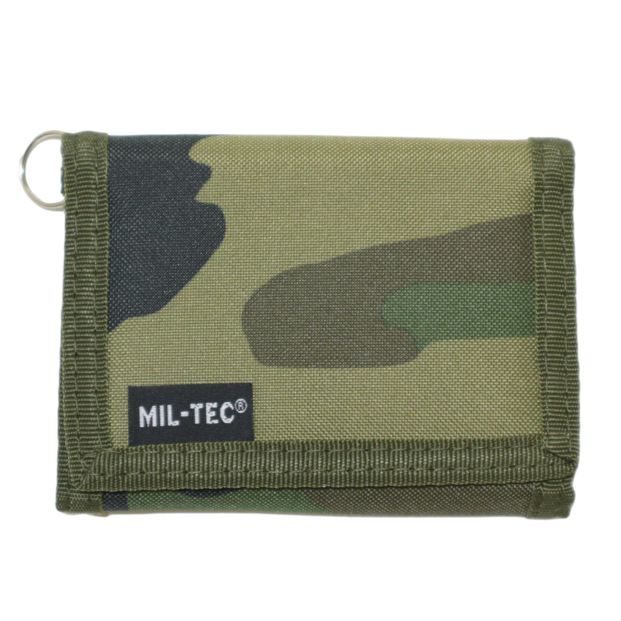 Mil Tec Woodland Camouflage Wallet With Chain Surplus And Lost