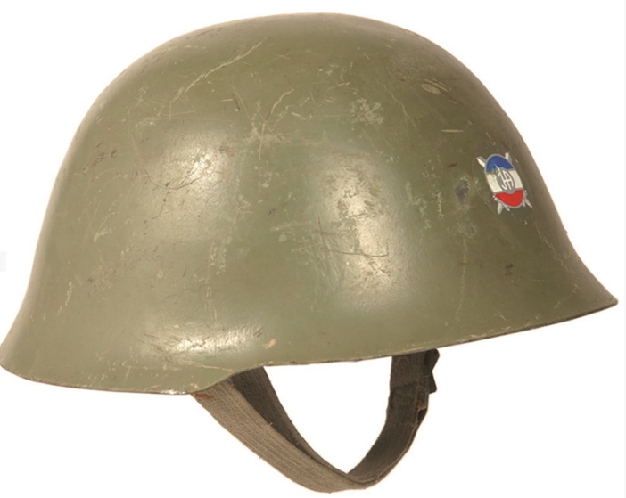 Serbian military army surplus steel combat helmet with liner vintage ...