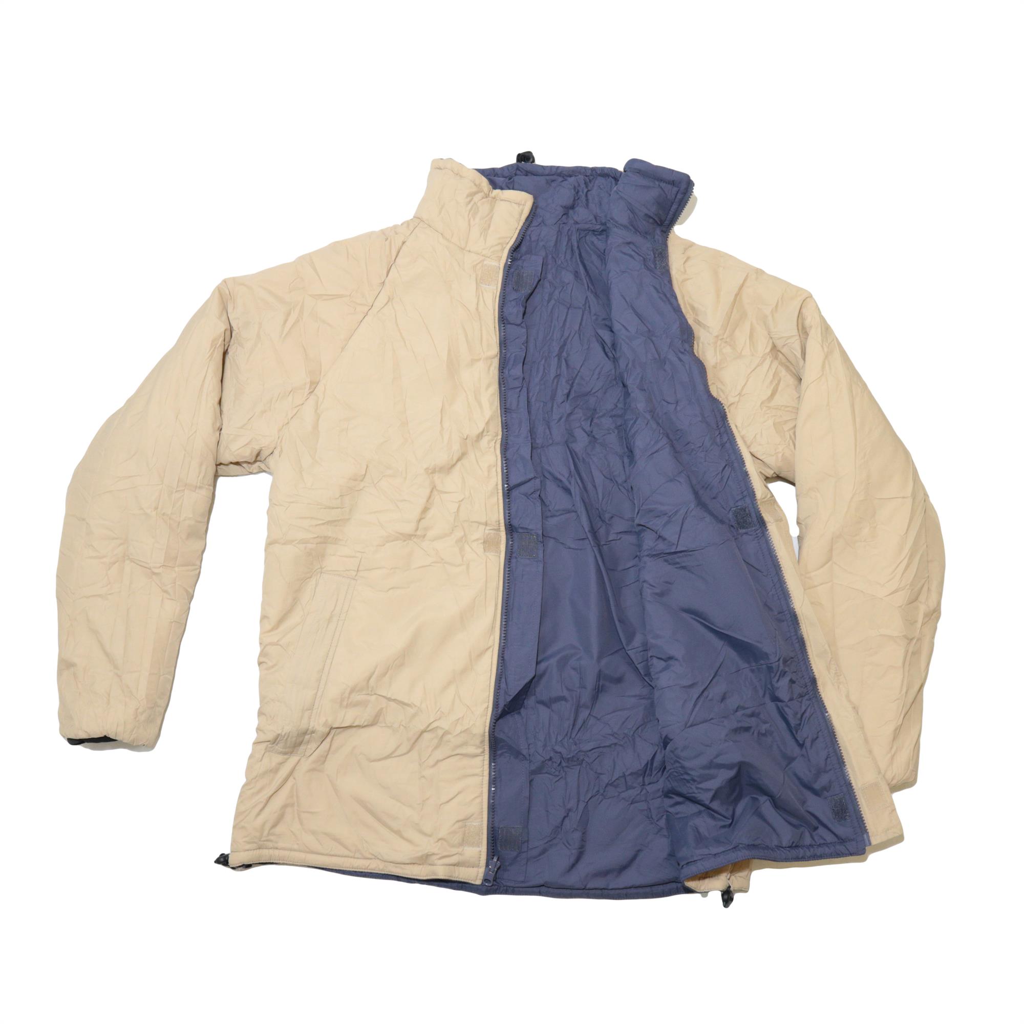 US Army Surplus Softie Reversible Jacket Khaki Blue Thermal Parka Warm ...