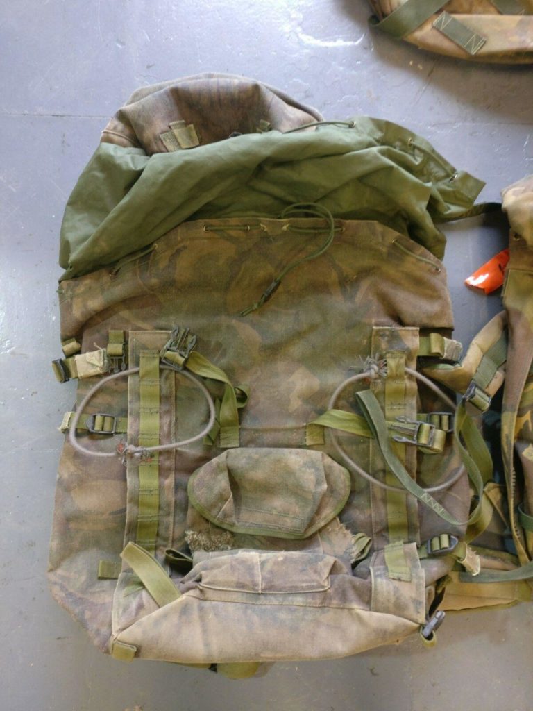 2 x British army surplus 120l DPM backpack 1 x Northern Ireland Read ...