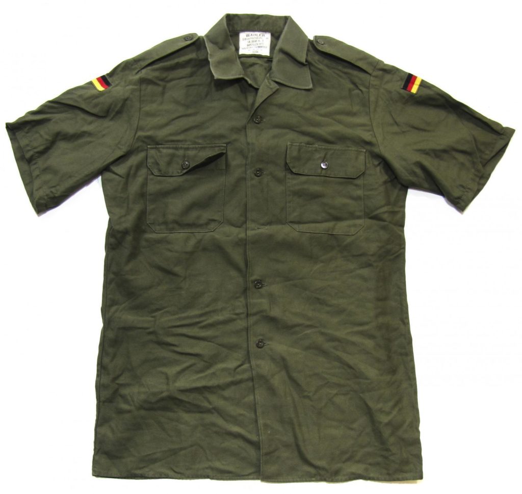 German Military Army Bundeswehr Surplus Olive Green Summer Field Shirt ...