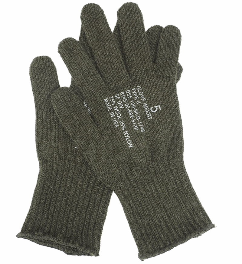 Army Surplus Wool Gloves - Army Military