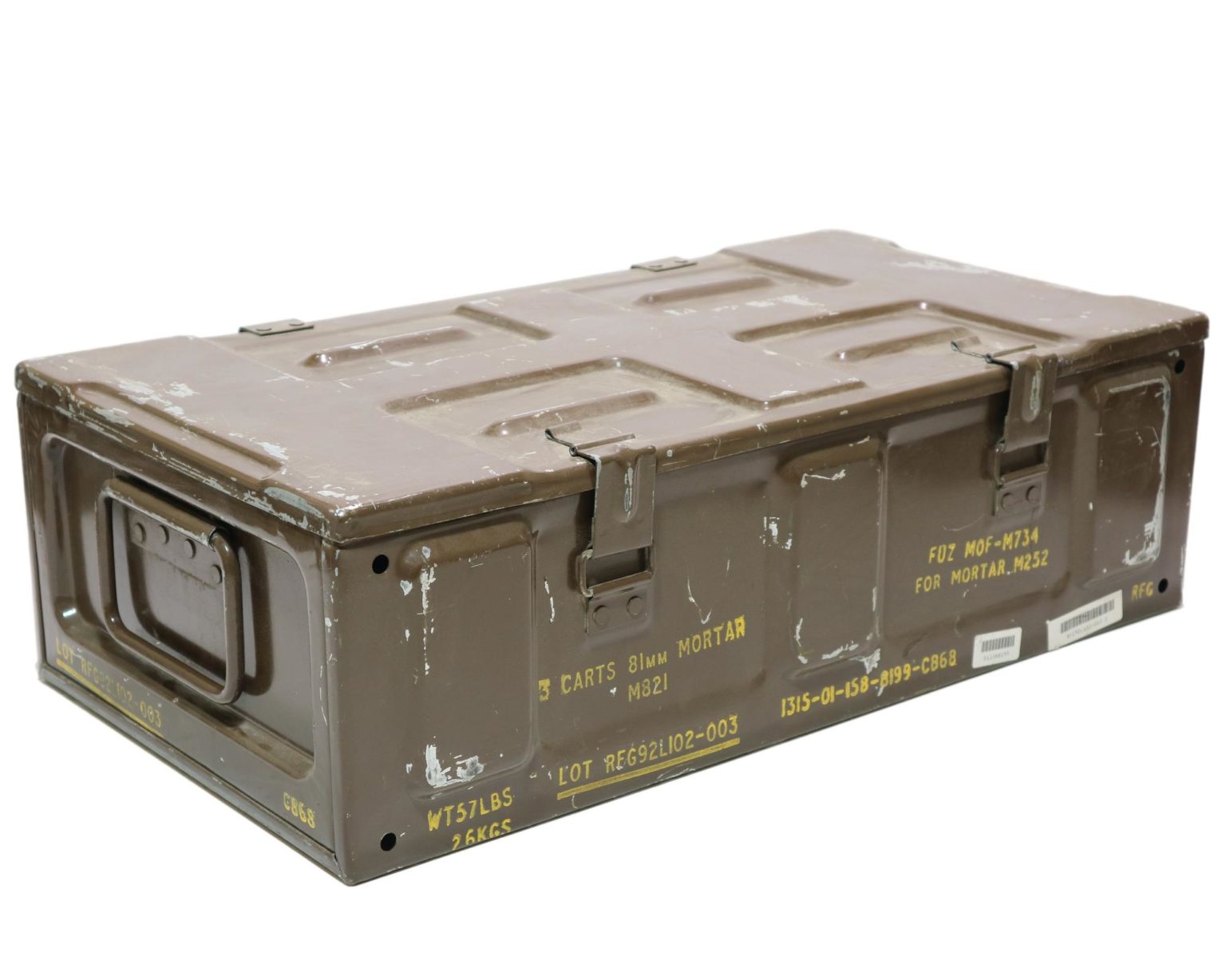 US Army Surplus M821 Ammo Box For 81mm Mortar Rounds - Surplus & Lost