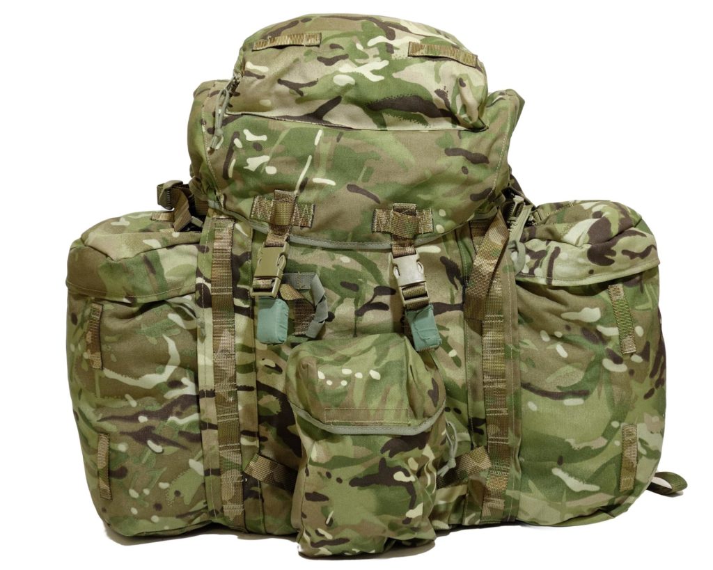 British Army Surplus Long And Short Back Bergen Rucksack Mtp Camo 