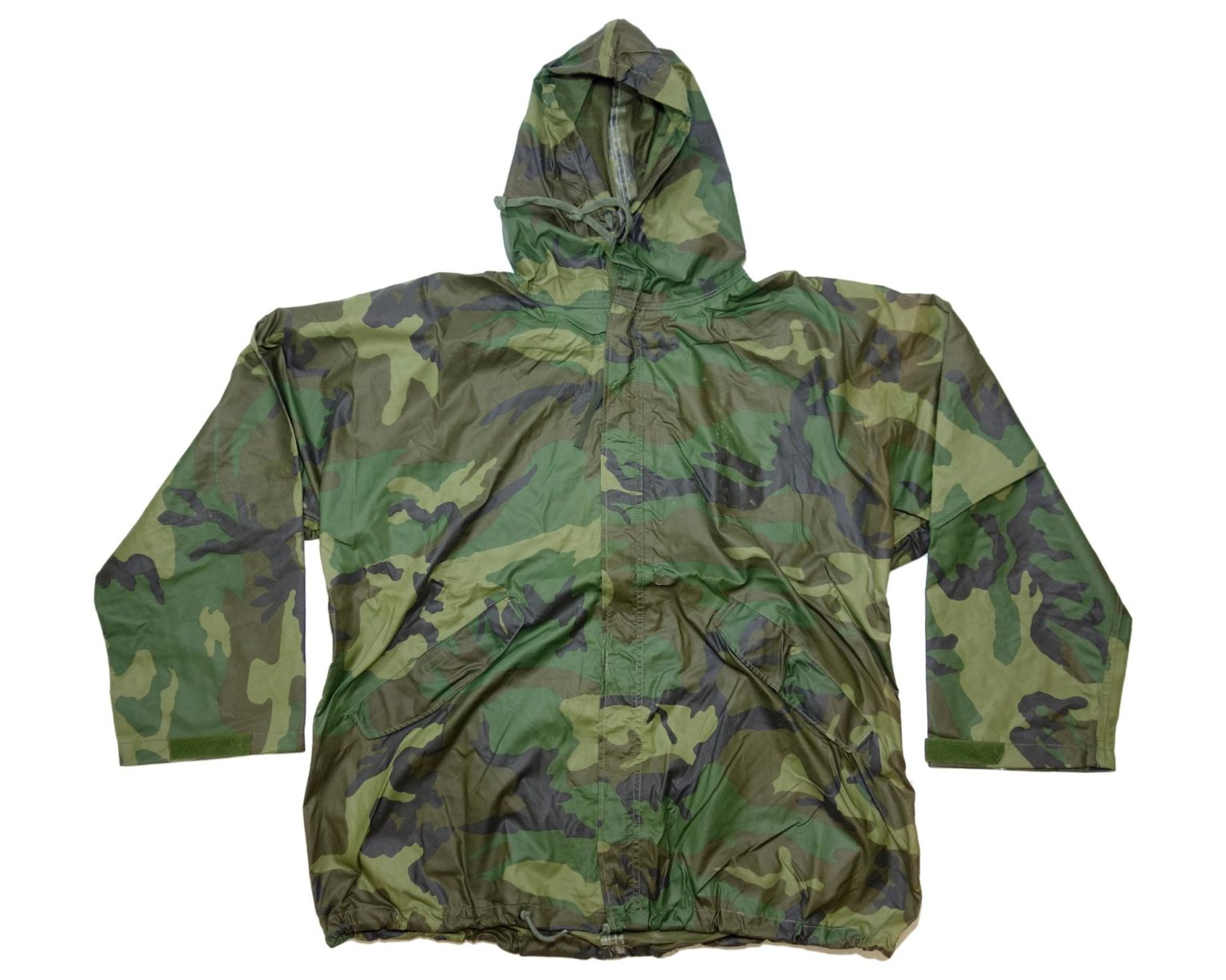 US army military issue woodland camo wet weather parka overcoat ...