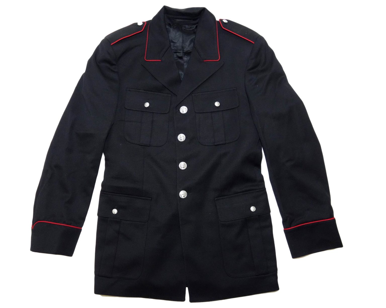 Italian Army Surplus Dress Uniform Black Lined Button Jacket - Surplus ...