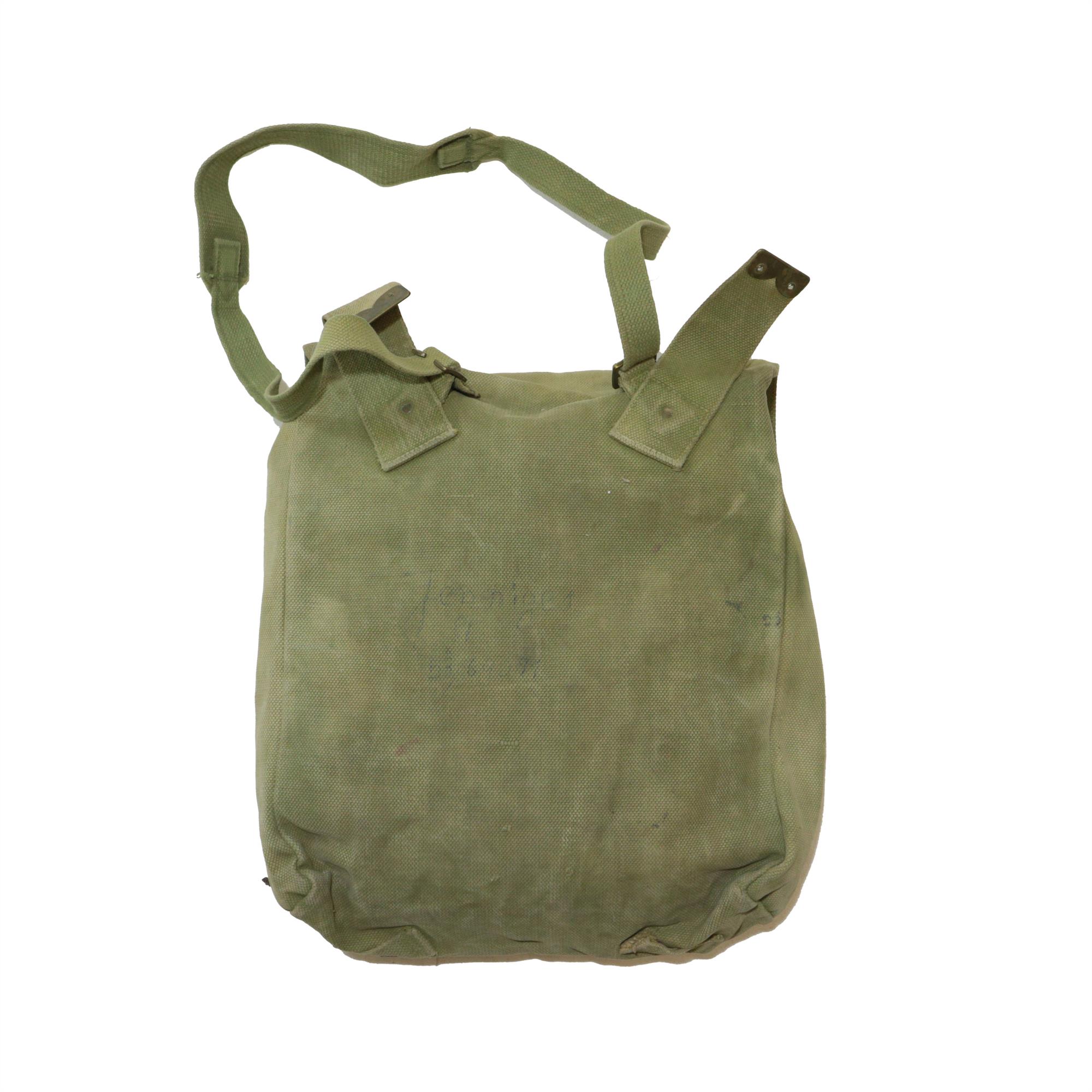 Genuine British Army M37 Haversack Shoulder Canvas Bag with Strap ...