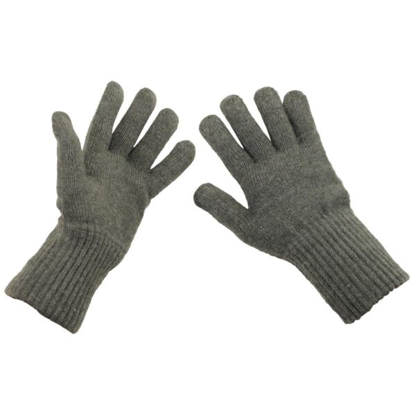 Genuine Swiss Army Surplus Wool Gloves with Elasticated Wrist