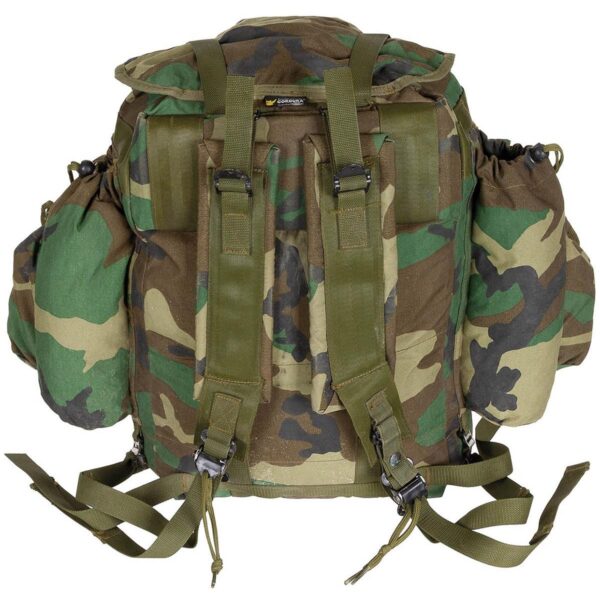 Genuine Turkish Army Surplus Alice Rucksack Woodland Camo Grade 1 - Image 2