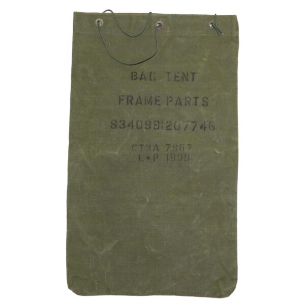 Genuine British Army Surplus Canvas Tent Storage Bag Olive Green